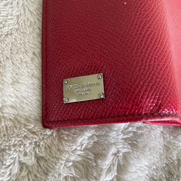 Dolce & Gabbana Red Leather Key Case Wallet - Picture 5 of 5